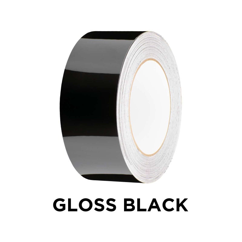 EZAUTO WRAP 2 in x 75 FT Gloss Black Vinyl Wrap Kit Sticker Decal for Black Out Chrome Remove Window Trim Door Trim Self-Adhesive Air Release Waterproof and Scratch DIY - Image 2